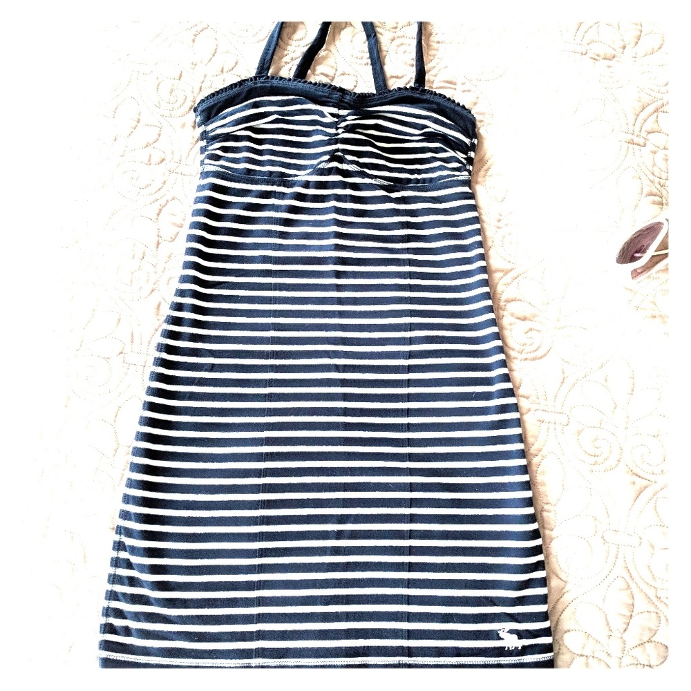 NWOT! A&F striped dress/swim cover-up XS